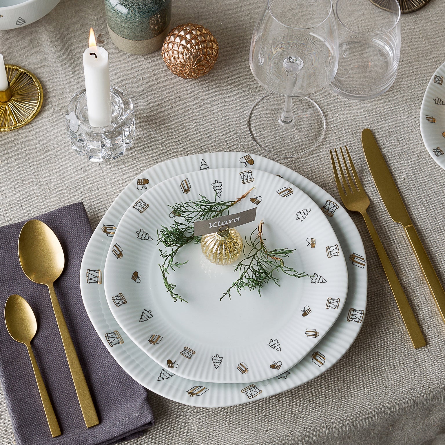 Magic Christmas Teller D22cm - 2 stk.